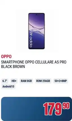 Trony OPPO SMARTPHONE OPPO CELLULARE A5 PRO BLACK BROWN offerta