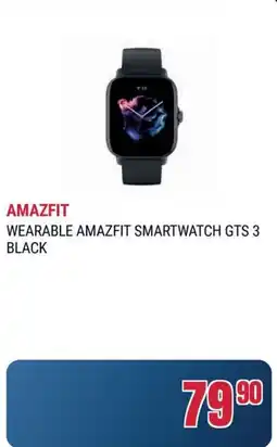 Trony AMAZFIT WEARABLE AMAZFIT SMARTWATCH GTS 3 BLACK offerta