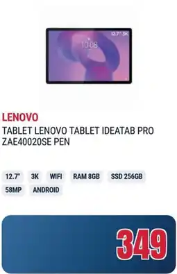 Trony LENOVO TABLET LENOVO TABLET IDEATAB PRO ZAE40020SE PEN offerta