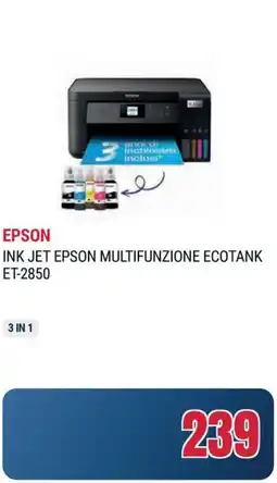 Trony EPSON INK JET EPSON MULTIFUNZIONE ECOTANK ET-2850 offerta
