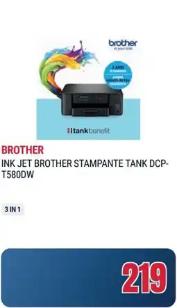 Trony BROTHER INK JET BROTHER STAMPANTE TANK DCP-T580DW offerta