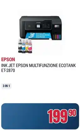Trony EPSON INK JET EPSON MULTIFUNZIONE ECOTANK ET-2870 offerta