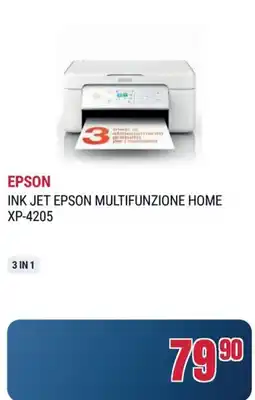 Trony EPSON INK JET EPSON MULTIFUNZIONE HOME XP-4205 offerta