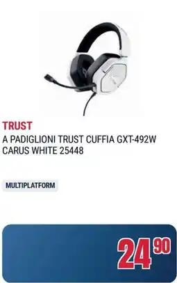 Trony TRUST A PADIGLIONI TRUST CUFFIA GXT-492W CARUS WHITE 25448 offerta