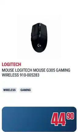 Trony LOGITECH MOUSE LOGITECH MOUSE G305 GAMING WIRELESS 910-005283 offerta
