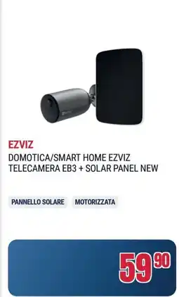 Trony EZVIZ DOMOTICA/SMART HOME EZVIZ TELECAMERA EB3 + SOLAR PANEL NEW offerta