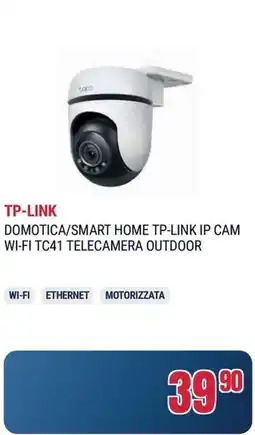 Trony TP-LINK DOMOTICA/SMART HOME TP-LINK IP CAM WI-FI TC41 TELECAMERA OUTDOOR offerta