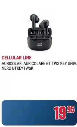 Trony CELLULAR AURICOLARI AURICOLARE BT TWS KEY UNIV. NERO BTKEYTWSK offerta
