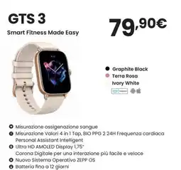 Trony amazfit GTS 3 offerta