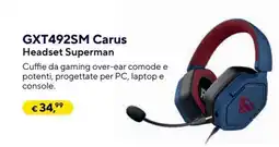 Trony GXT492SM Carus Headset Superman offerta