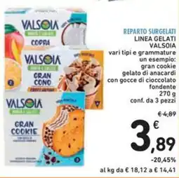 Spazio Conad Linea gelati VALSOIA offerta