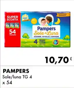 Iper Tosano PAMPERS Sole/luna TG 4 x 54 offerta