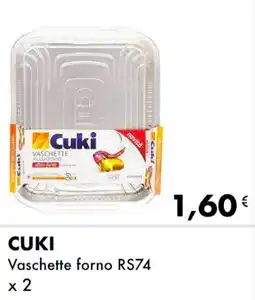 Iper Tosano CUKI Vaschette forno RS74 x 2 offerta