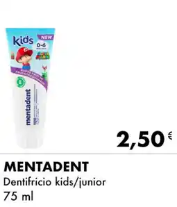 Iper Tosano MENTADENT Dentifricio kids/junior offerta