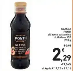 Spazio Conad GLASSA PONTI all'aceto balsamico di Modena IGP offerta