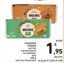 Spazio Conad Crackers MISURA offerta
