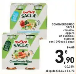 Spazio Conad Condiverderiso SACLÀ classico, leggero offerta