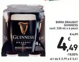 Spazio Conad Birra draught GUINNESS offerta