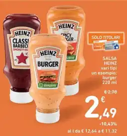 Spazio Conad Salsa HEINZ offerta