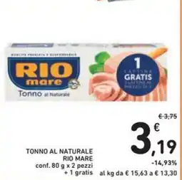 Spazio Conad Tonno al naturale RIO MARE offerta