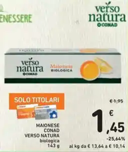 Spazio Conad Maionese CONAD VERSO NATURA offerta