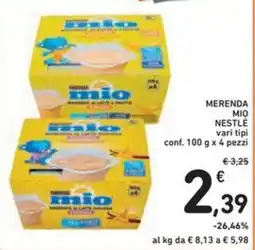 Spazio Conad Merenda mio NESTLÉ offerta
