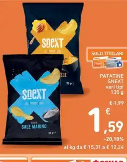 Spazio Conad Patatine SNEXT offerta