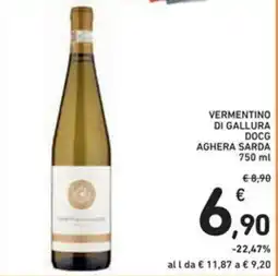Spazio Conad Vermentino di gallura docg aghera sarda offerta