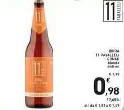 Spazio Conad Birra 11 paralleli CONAD offerta