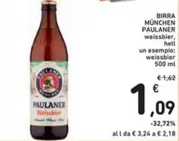 Spazio Conad Birra münchen paulaner offerta