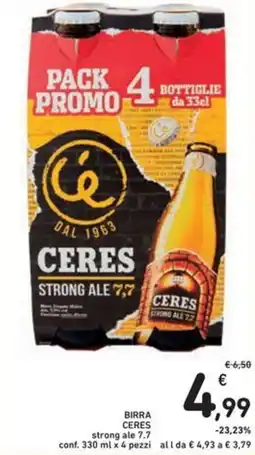 Spazio Conad Birra ceres strong ale 7.7 conf. pezzi offerta