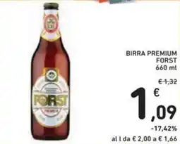 Spazio Conad Birra premium FORST offerta