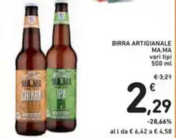 Spazio Conad Birra artigianale MA.MA vari tipi offerta