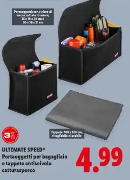 Lidl ULTIMATE SPEED Portaoggetti per bagagliaio o tappeto antiscivolo catturasporco offerta