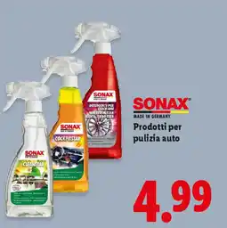 Lidl SONAX Prodotti per pulizia auto offerta
