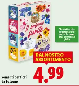 Lidl Sementi per fiori da balcone offerta
