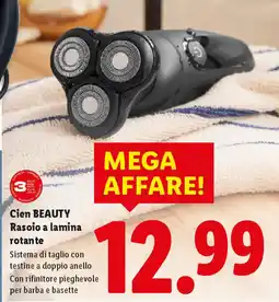 Lidl Cien BEAUTY Rasoio a lamina rotante offerta