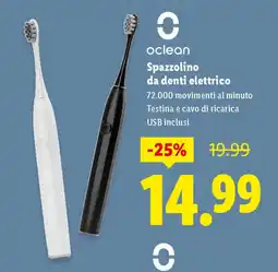 Lidl oclean Spazzolino da denti elettrico offerta
