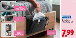 Lidl WENKO Organizer in feltro, 1 o 3 pezzi offerta