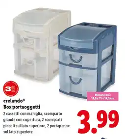 Lidl crelando Box portaoggetti offerta