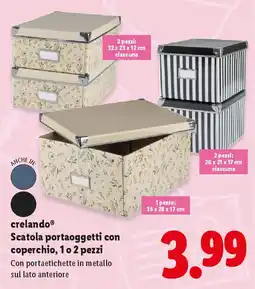 Lidl crelando Scatola portaoggetti con coperchio, 1 o 2 pezzi offerta