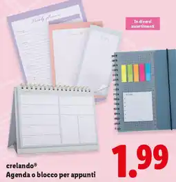 Lidl crelando Agenda o blocco per appunti offerta