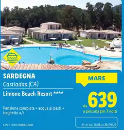 Lidl SARDEGNA Castiadas (CA) Limone Beach Resort offerta