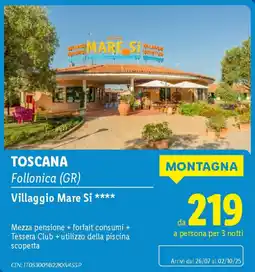 Lidl TOSCANA Follonica (GR) Villaggio Mare Si offerta