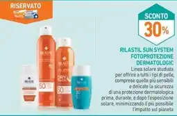 Spazio Conad Rilastil sun system fotoprotezione dermatologic offerta