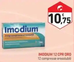 Spazio Conad IMODIUM 12 CPR ORO 12 compresse orosolubili offerta