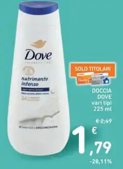 Spazio Conad DOCCIA DOVE vari tipi offerta
