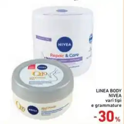 Spazio Conad Linea body NIVEA vari tipi offerta
