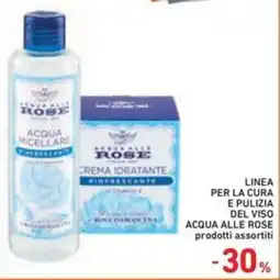 Spazio Conad Linea per la cura e pulizia del viso acqua ALLE ROSE offerta