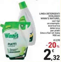Spazio Conad Linea detergenti ecologici WINNI'S NATUREL vari tipi offerta
